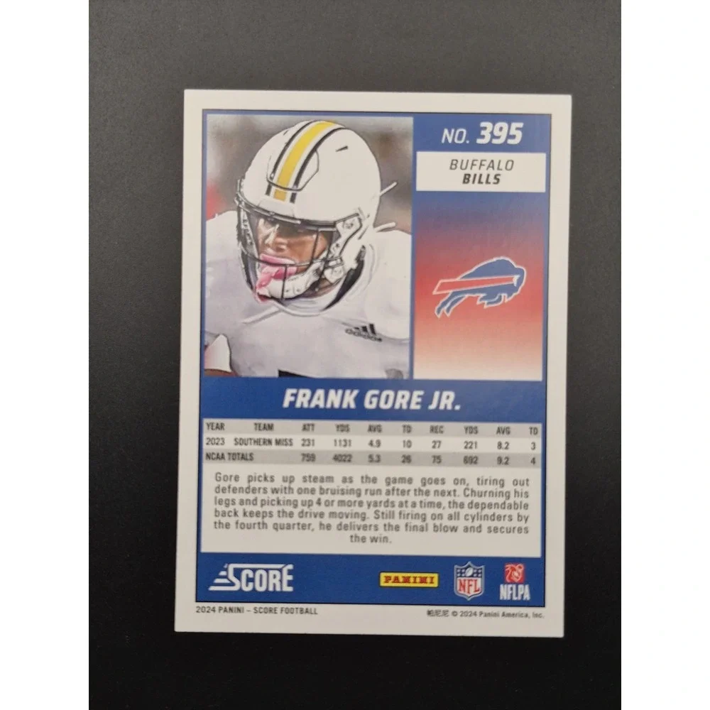 2024 Score Frank Gore Jr. #395 Extraterrestrial Alien (RC) SSP Buffalo Bills